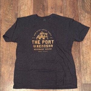 The Port of Kenosha Men's Black T-Shirt